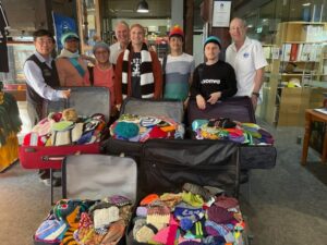 1005 Beanies donated from Henty Beanie Competition